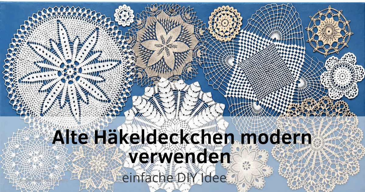 Das kannst du aus alten Häkeldeckchen machen.
