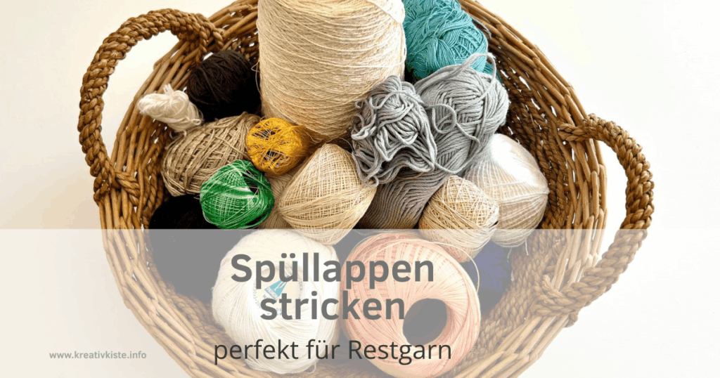 Spüllappen stricken aus Garnresten