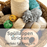 Spüllappen stricken aus Garnresten