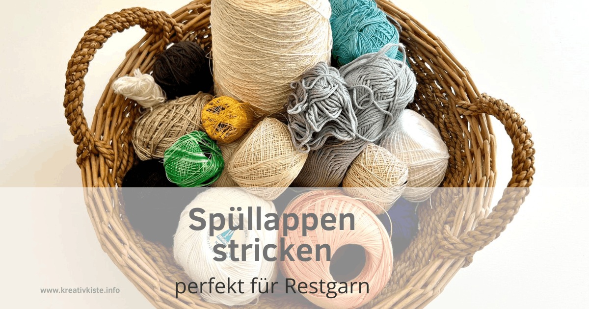 Spüllappen stricken aus Garnresten